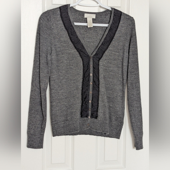 Tweeds Women's (Petite Large) Merino Wool V-Neck Button Up Sweater/Cardigan - Picture 1 of 10